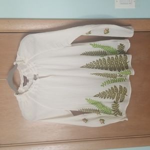Anthropologie Ranna Gill Fern Top Shirt sz XS